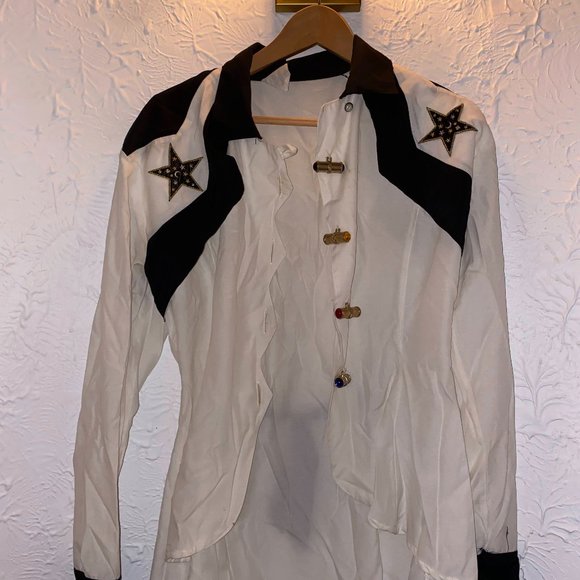 Unique Bhati Western-Inspired Shirt with Star Appliqué - Made in France - Picture 1 of 4